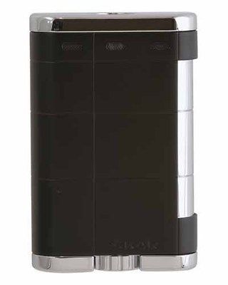 XTX Triple Jet Flame Table Top Cigar Lighter Black Lifetime Warranty