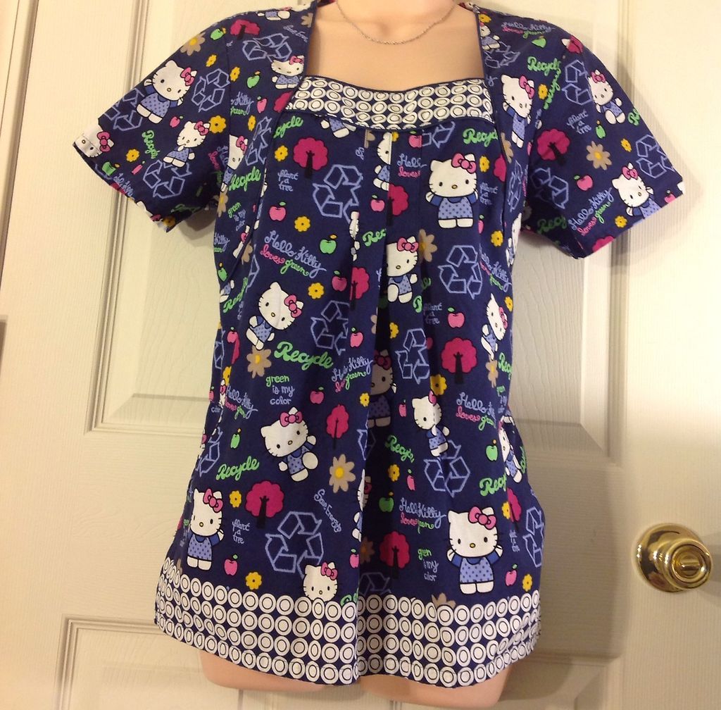 hello kitty scrub top in Uniforms & Work Clothing