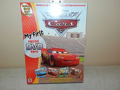 SEALED DISNEY CARS MY FIRST DVD GAME PRESCHOOLER AGE 4+ 2 TO 4 PLAYERS