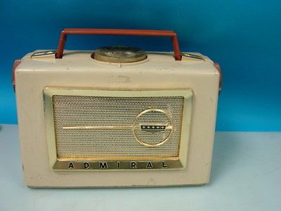 Aeroscope Portable Tube Radio Detachable Antenna Gold Cream Tube