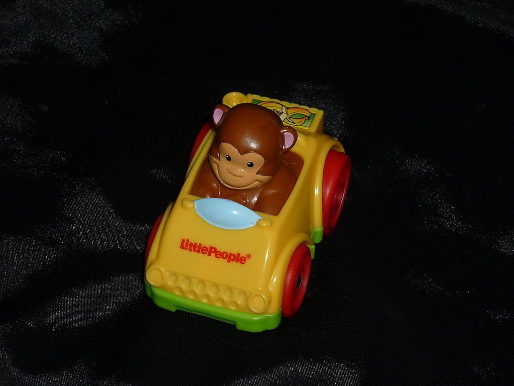 Fisher Price Little People Circus or Zoo Wheelie Monkey Car Truck New