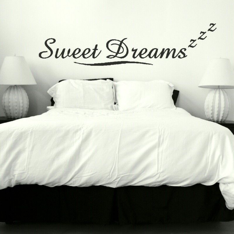 SWEET DREAMS Giant wall sticker kids vinyl stencil new art transfer