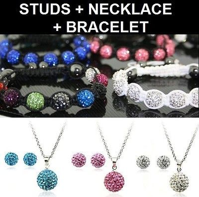 SHAMBALLA CRYSTAL CLAY DISCO BALL BLING BRACELET SHAMBALA + FREE SET