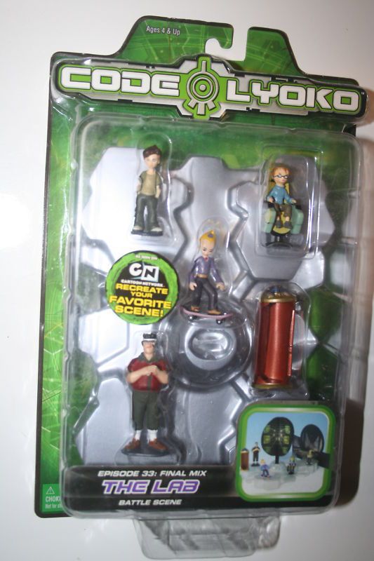 CODE LYOKO THE LAB EPISODE 33 BATTLE SCENE SET FIGURES