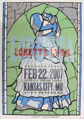 LORETTA LYNN KANSAS CITY 2007 CONCERT POSTER