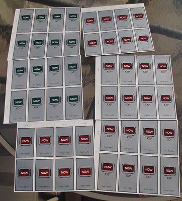 64 Unused 1982 Now Cigarettes window decals Reynolds Tobacco Tavern