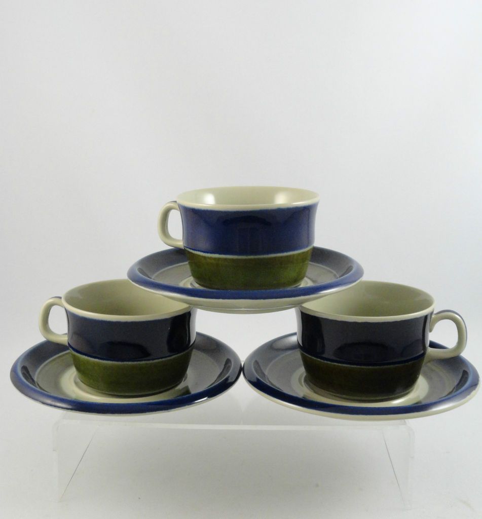 Rorstrand Elisabeth Cups & Saucers Sweden