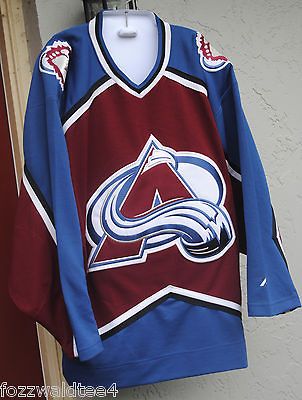 Pro Player Colorado Avalanche sz M Alternate Hockey Jersey L 46 48 50