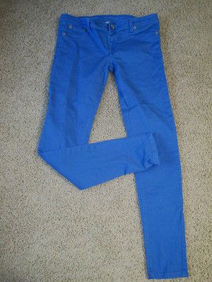 Blue Asphalt Cobalt Skinny Jeans Size Juniors L