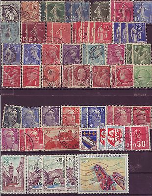 89 Stamps From Republique Francaise & Territories (1900 1974)