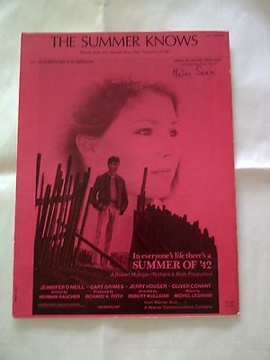 The Summer Knows (Summer of 42) sheet music