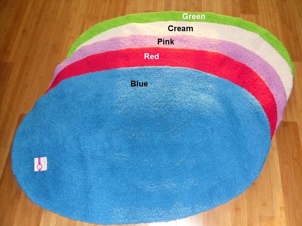 Luxury Bath Mat 100%Cotton , Reversible,Lar ge,5 Colours