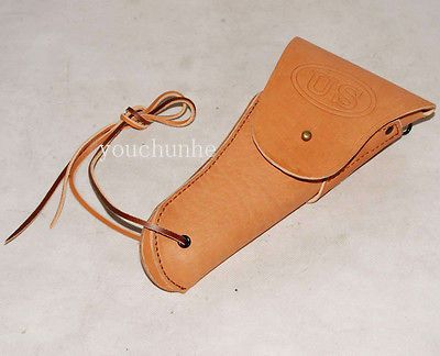 WW2 US U.S. COLT 1911 M1911 ARMY BROWN LEATHER PISTOL HOLSTER  32134
