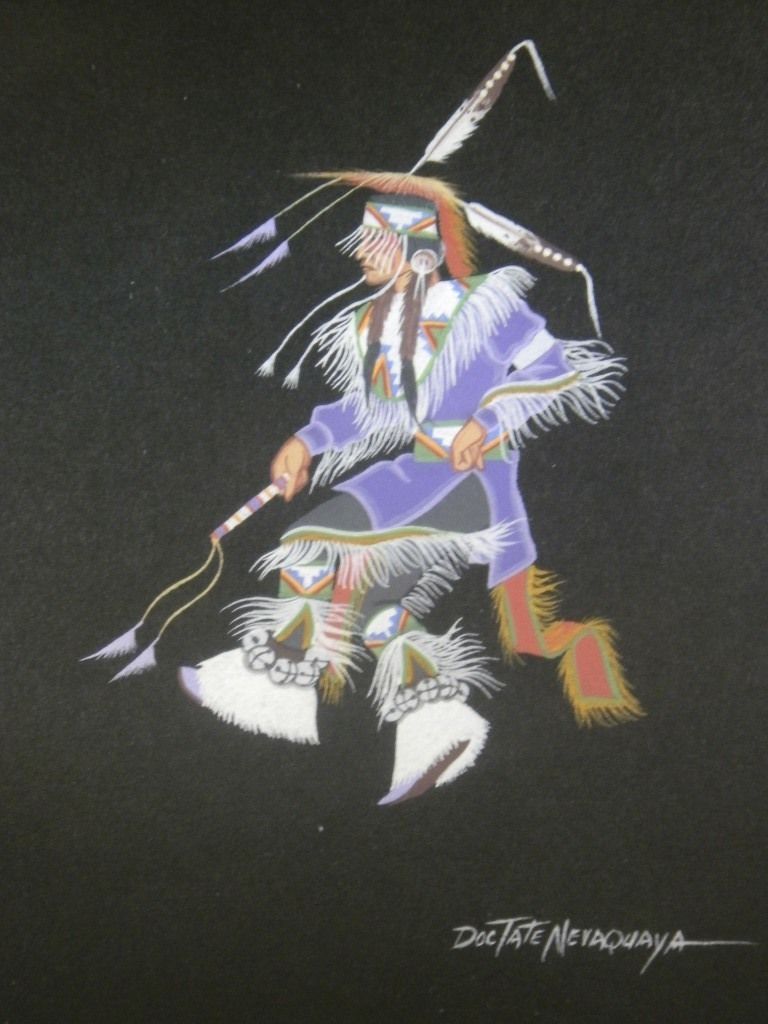 DOC TATE NEVAQUAYA ORIGINAL PAINTING / COMANCHE