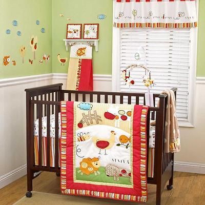 Baby Farm 5 Piece Baby Crib Bedding Set with Bumper by Cocalo