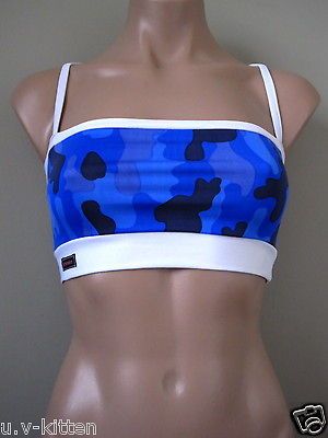 boobtube Schminke Florescent bandeau top Uv rave dance Lycra clothing