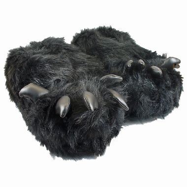 Warm Comfy Bear Claw Monster Feet Slippers Boys Girls Mens Ladies