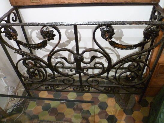 wrought iron console tables