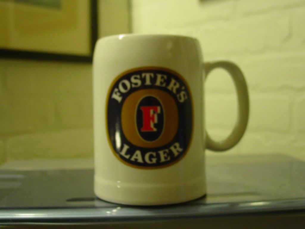 LAGER WESTMINISTER STONEWEAR CARLTON BEER MUG/STEIN,AUST RALIA,#G2410