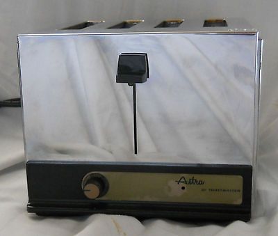 Modern Vtg 60s Mod Retro Chrome 4 Slice Toaster Astra by Toastmaster