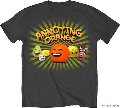 Licensed You Tube Annoying Orange Team Orange Adult Shirt S XXL