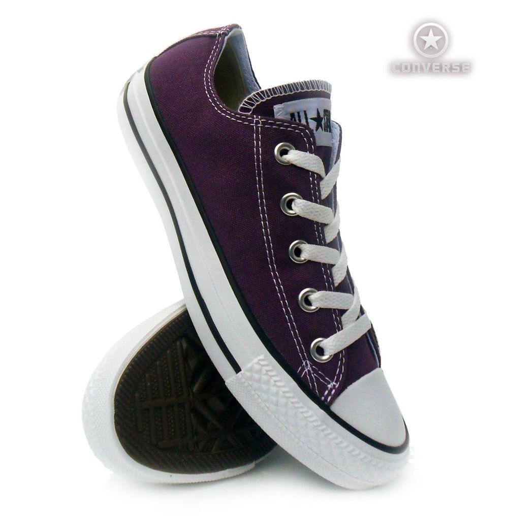 CONVERSE ALL STAR SEAS OX PURPLE UNISEX SIZE UK 3 11 PRODUCT ID 1J625