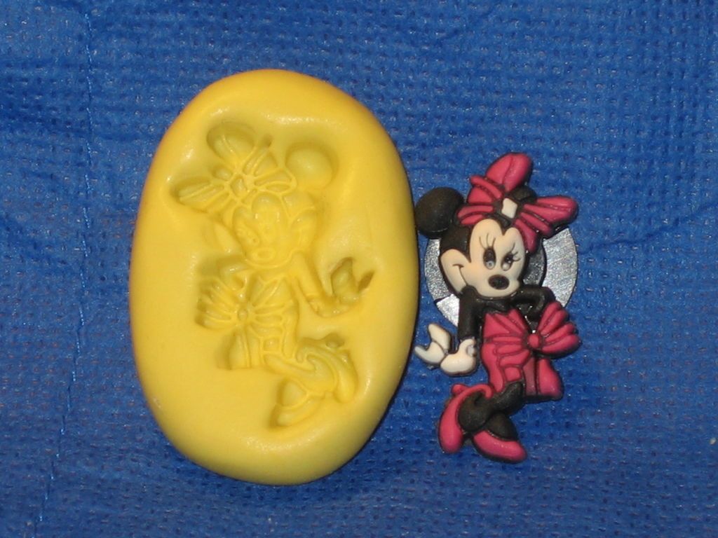 Disneys Minnie Mouse Push Mold Food Safe Silicone #481 Cake