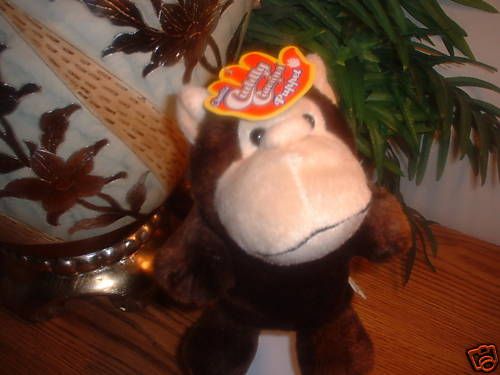 CUDDLE COUSINS PLUSH 8 HAND PUPPET MONKEY NWT ANIMAL