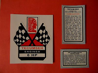 hp Decal ezee start flag H60 HH60 mini bike go kart mower tiller