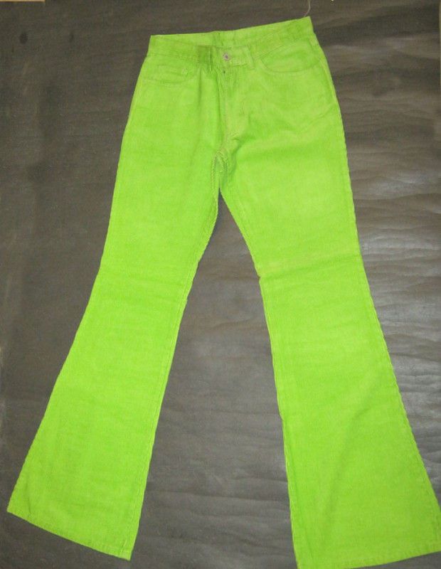 Corduroy FLARES 70s hippy indie Cords 28 30 32. Slim Flared Pants