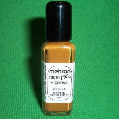 Tooth FX Mehron Makeup Costume Dye Teeth Stage Liquid Cover Paint