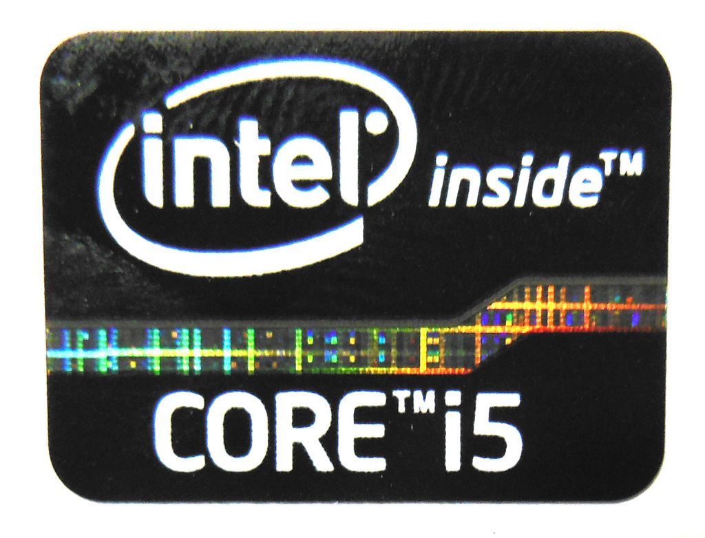 core i5 sticker