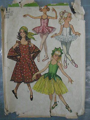 Markdown* VINT GYPSY BALLET DANCE TUTU COSTUME SEWING PATTERN 9053