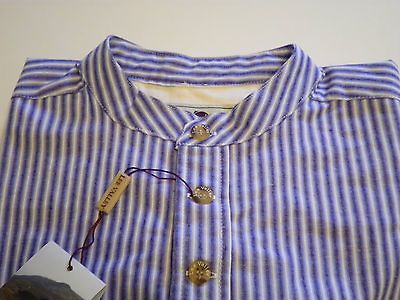 New Irish Lee Valley grandfather shirt mens cotton traditional