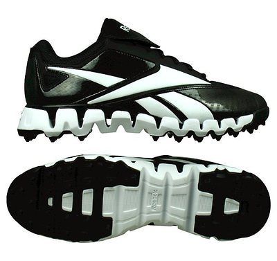 Reebok Mens Zig Cooperstown Quag Black/White Baseball Shoes