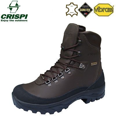 SZ 9 (43) CRISPI KANADA HUNTING WALKING SHOOTING HIKING LEATHER BOOTS