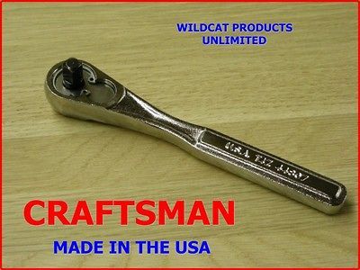 CRAFTSMAN 1/4 DRIVE FAST RELEASE RATCHET   NEW    AUCTION^