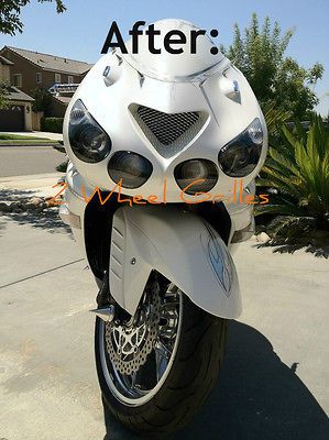 2006 2011 ZX14 CHROME NOSE GRILL SCREEN HOT NEW PART EASY INSTALL MUST