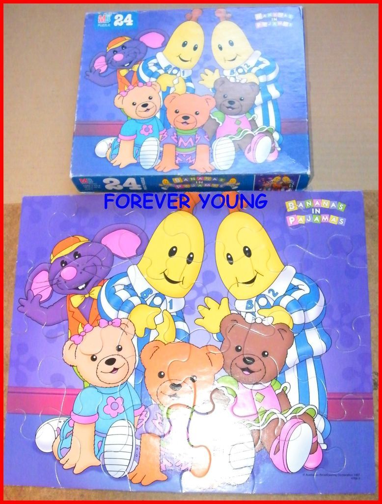 BANANAS IN PAJAMAS * 24 pcs puzzle W box  COMPLETE