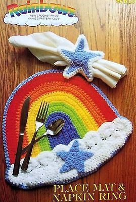 Rainbow Place Mat & Napkin Ring Annies Attic