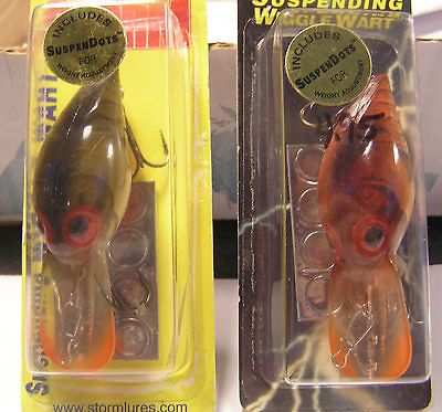 STORM PRE RAPALA WIGGLE WARTS    SV62 & SWWO5 063 NEW IN BOX