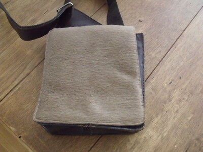 STONE RIDGE LEATHER AND FUR BODYBAG MADE IN CANADA mens bag