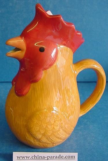 CERAMIC BUFF ORPINGTON COCKEREL ROOSTER CHICKEN 200ml JUG OR CREAMER