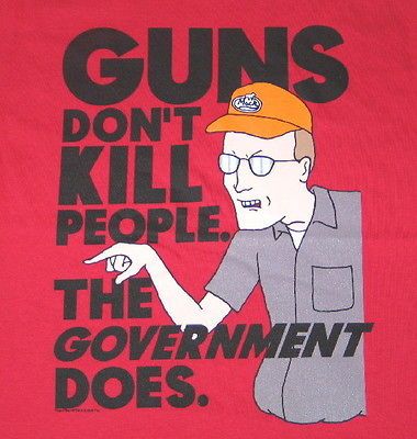 King of the Hill TV Series, Dale Guns Dont Kill People T Shirt, NEW