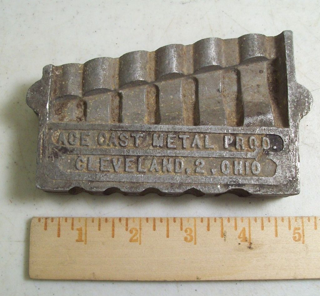 vintage FISHING TACKLE lead weight sinker MOLD ACE CAST Tear Drop