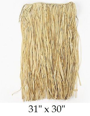 LUAU PARTY Real RAFFIA HULA Adult GRASS SKIRT Halloween Costume