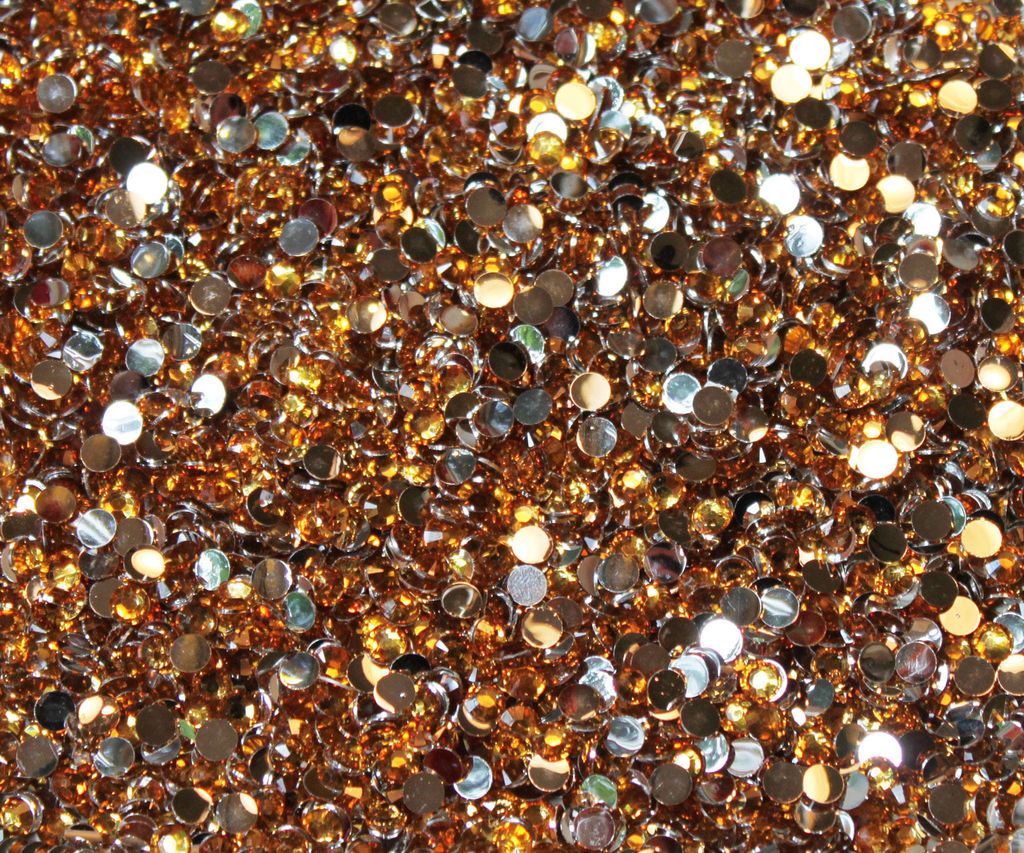 1000 Crystal Flat Back Acrylic Rhinestones Gems 30 colors, 2mm, 3mm