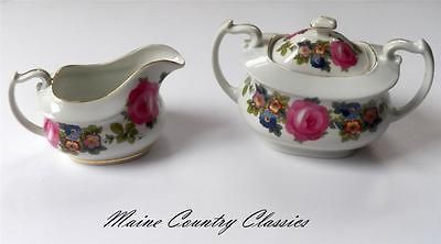 Czech Porcelain PHOENIX CHINA CO. CREAMER & SUGAR Czechoslovakia