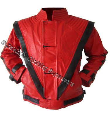 Michael Jackson Thriller Leather Red Jacket Free Billie Jean Gif