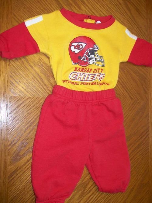 NFL 0 3 Months Kansas City Chiefs Sweatsuit #A4